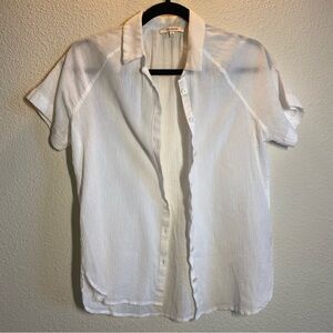 Madewell White Casual Button Down Shirt